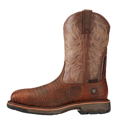 Ariat Work: WorkHog Composite Toe Zapatos de Seguridad Hombre - Marrones (LIABR4196)